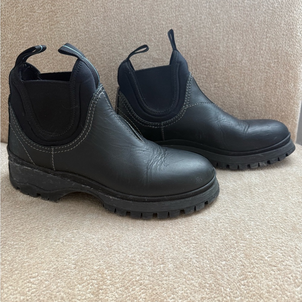 Prada Black Chelsea Boots